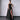 Solid Color High Split Lace Up Back Sleeveless Prom Maxi Dress - Black Secondary image