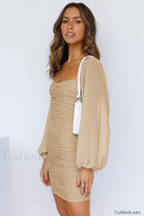 She’s Angelic Stylish Ruched Mini Dress