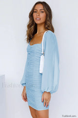 She’s Angelic Stylish Ruched Mini Dress