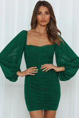 She’s Angelic Stylish Ruched Mini Dress