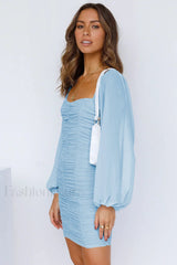 She’s Angelic Stylish Ruched Mini Dress