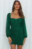 She’s Angelic Stylish Ruched Mini Dress S / Emerald