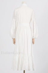 Sienna Tiered Broderie Charming Anglaise Midi Dress