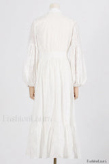 Sienna Tiered Broderie Charming Anglaise Midi Dress
