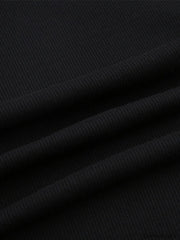 Simple Knitted Long Sleeve Mini Dress Mini Dresses