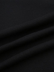 Simple Knitted Long Sleeve Mini Dress Mini Dresses