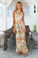 Simply Sleek Stylish Maxi Dress S / Orange