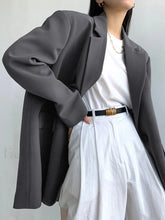 Single Breasted Graceful Essential Blazer Grey / S Blazers