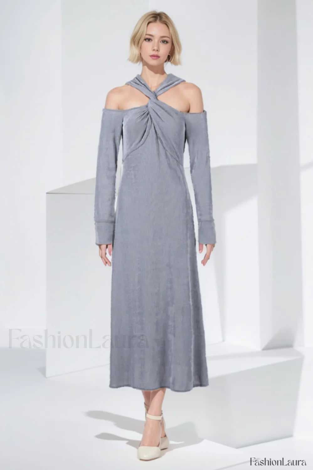 Sinh Midi Dress Charming In Double Jersey Knit