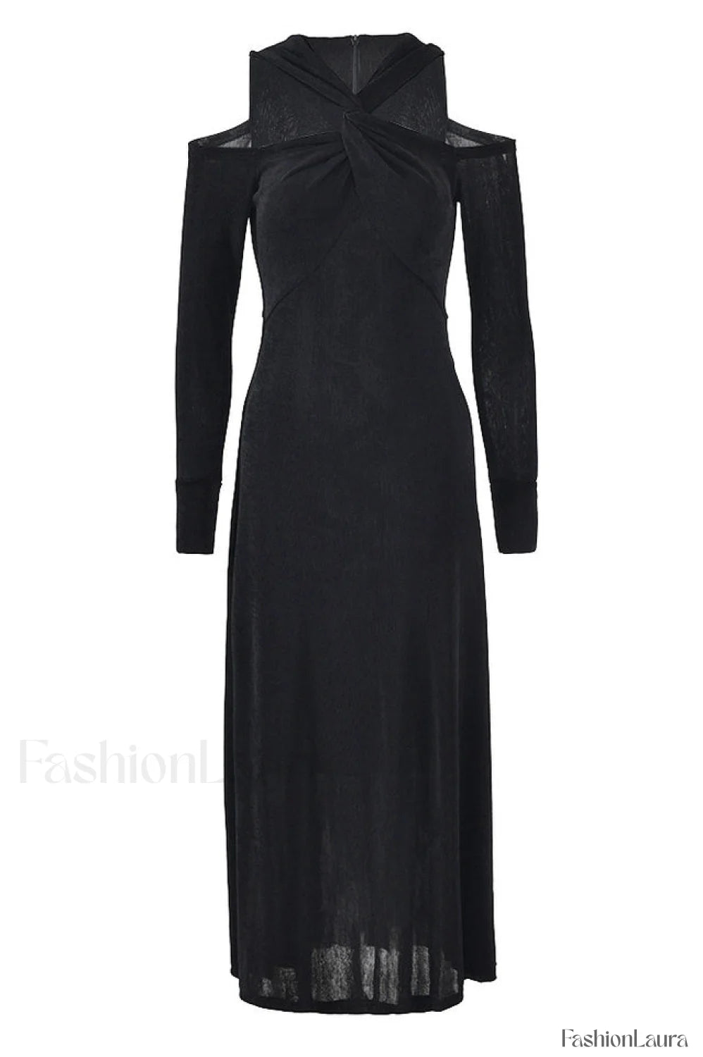 Sinh Midi Dress Charming In Double Jersey Knit S / Black