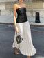 Sleeveless Pleated Long Dress White / XS Dresses