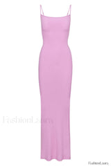 Soft Lounge Stylish Long Slip Dress XS / 14#