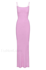 Soft Lounge Stylish Long Slip Dress XS / 14#