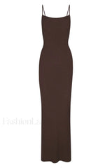 Soft Lounge Stylish Long Slip Dress XS / 2#