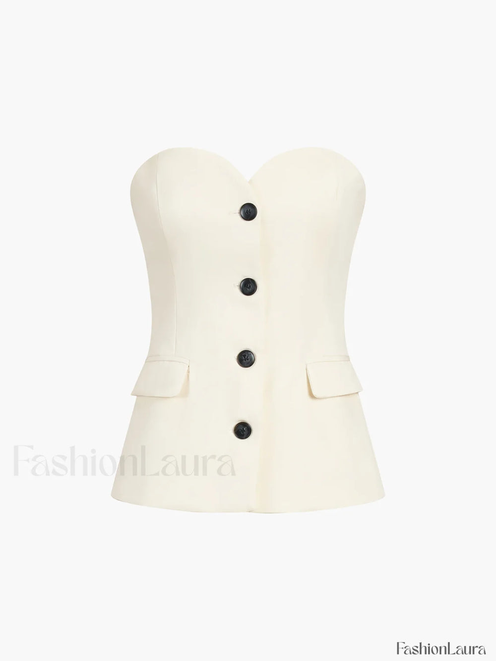 Solid Tube Top With Modern Wide Leg Pants Set Pant Sets