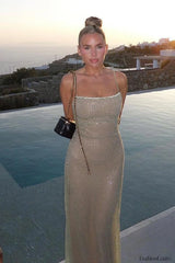 Sparkle Sequined Stylish Fit Maxi Dress