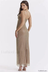 Sparkle Sequined Stylish Fit Maxi Dress
