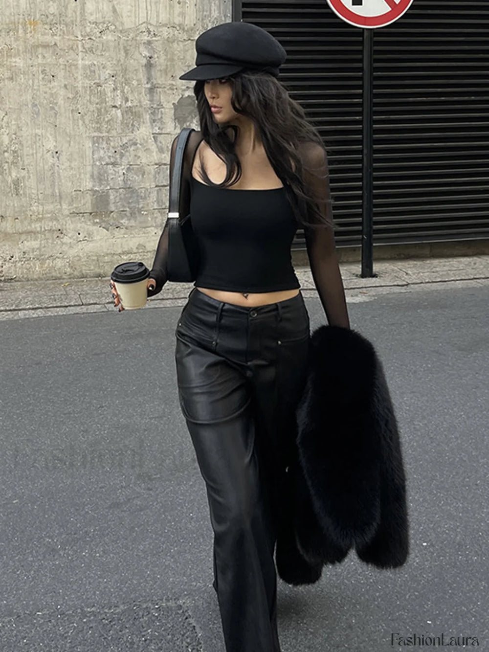 Square Neck Sheer Panel Crop T Shirt T Shirts