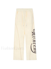 Stitch Design Logo Baggy Sweatpants Sweatpants