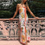 Strapless Split Floral Dress 01 Print / S