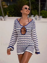Striped Cut Out Mini Cover Up MULTI / S