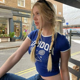 Summer Y2k Grunge Letter Print T Shirt