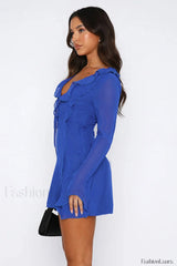 Surround Sound Stylish Mesh Mini Dress