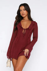 Surround Sound Stylish Mesh Mini Dress