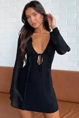 Surround Sound Stylish Mesh Mini Dress