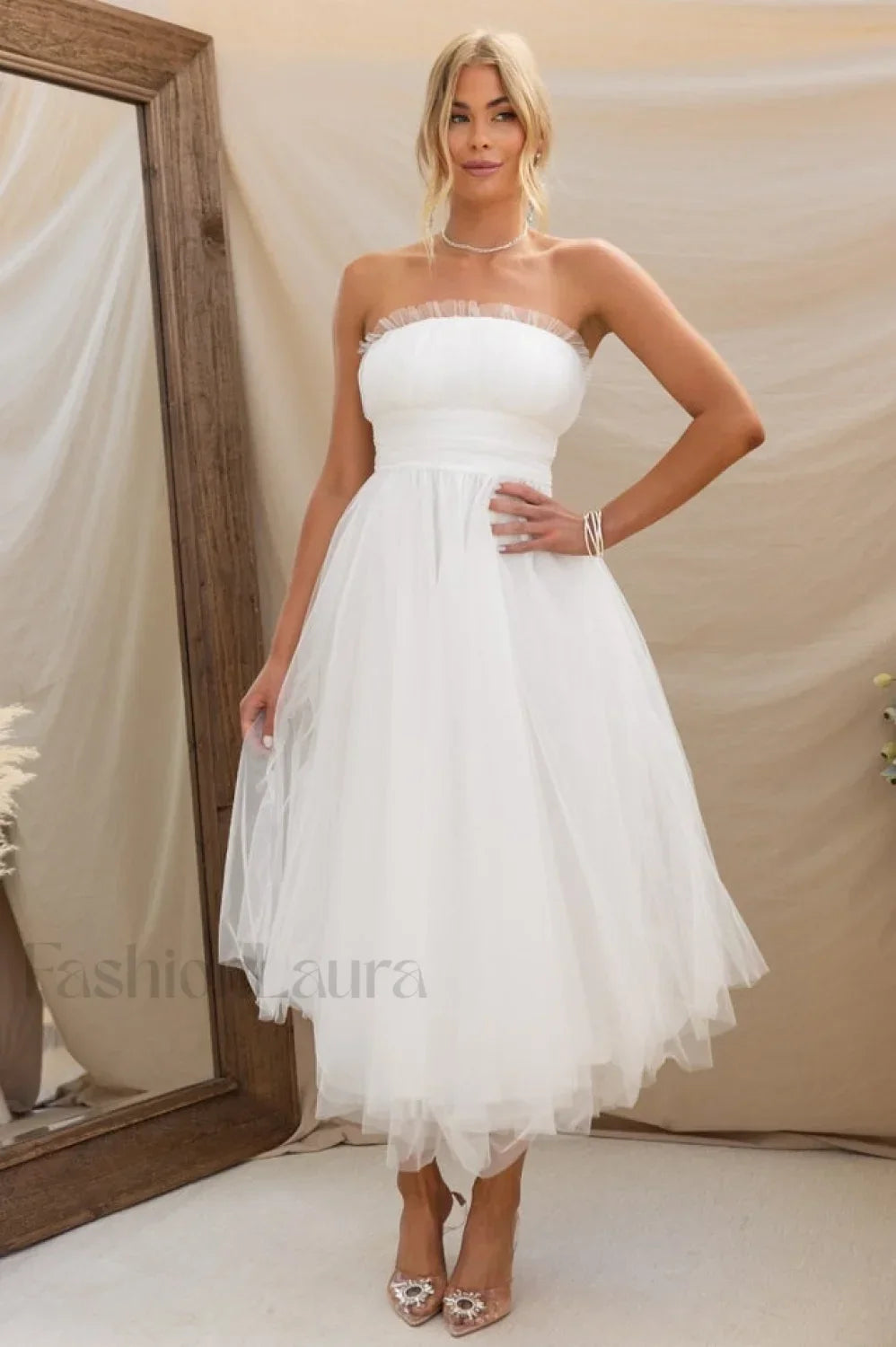 Sweetest Treat Stylish Maxi Dress S / White