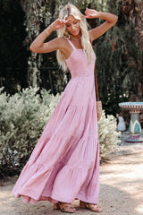 Swing Pleated Stylish Maxi Boho Dress
