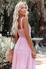Swing Pleated Stylish Maxi Boho Dress