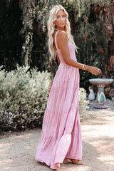 Swing Pleated Stylish Maxi Boho Dress