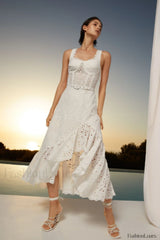 Tatyana Elegant Dress S / White Fruition
