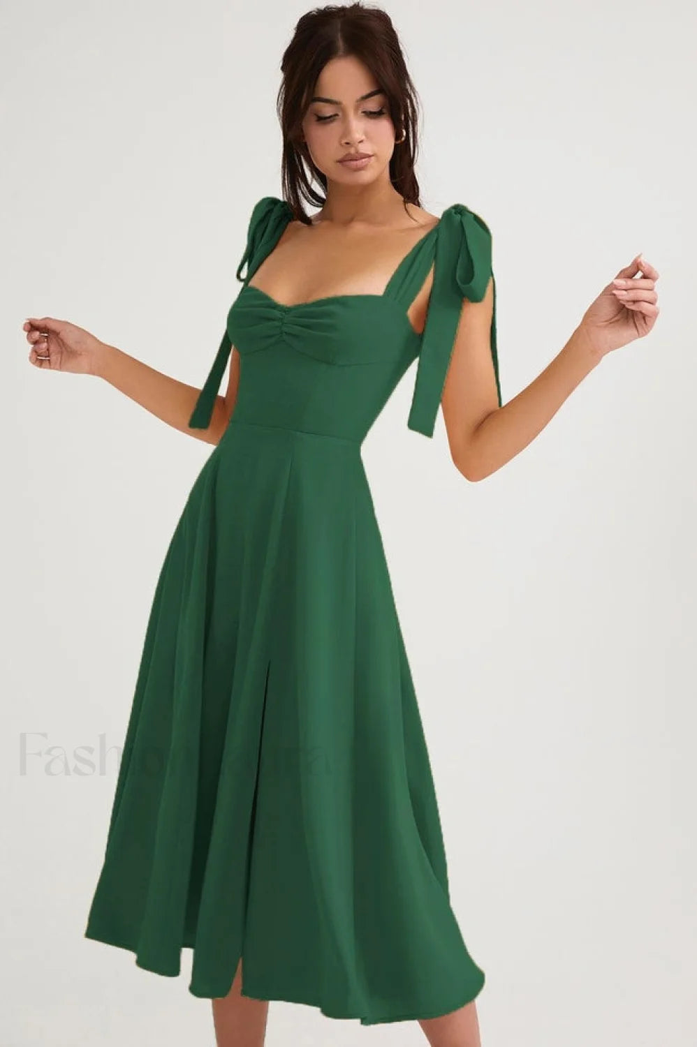 Tea Elegant Break Dress S / Green