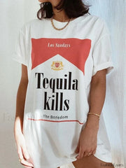 Tequila Killer Hippie Vintage Retro T Shirt