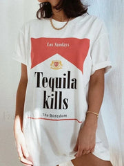 Tequila Killer Hippie Vintage Retro T Shirt
