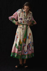 The Seeker Stylish Shirt Dress S / Floral