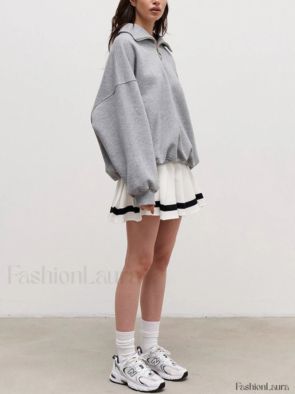 The Way To Trendy Go Zippered Sweatshirt Sweatshirts