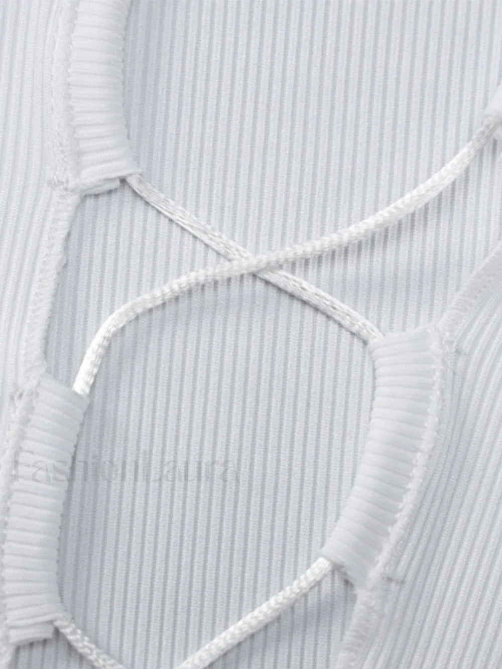 Tie Front Ribbed Long Sleeve Mini Dress Mini Dresses