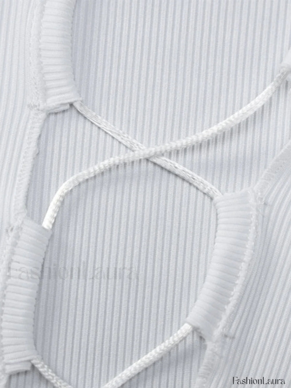 Tie Front Ribbed Long Sleeve Mini Dress Mini Dresses