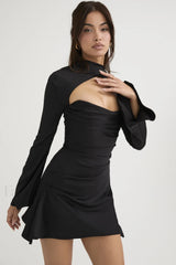 Toira Halter Stylish Mini dress S / Black
