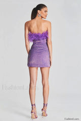 Torin Sequin Stylish Feather Dress