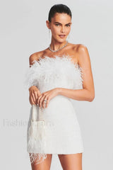 Torin Sequin Stylish Feather Dress