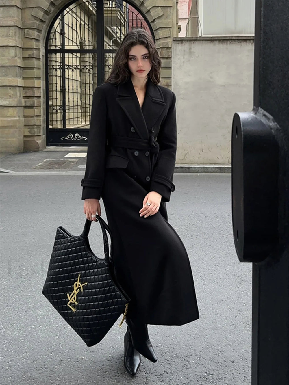 Tweed Charming Wool Coat Wool Coats