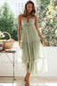 V Neck Lace Stylish Up Beach Dress S / Mint