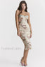 Venus Vintage Stylish Floral Midi Dress XS / Floral