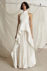 Victoria Layered Stylish Halter Gown Set
