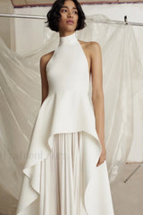 Victoria Layered Stylish Halter Gown Set