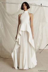 Victoria Layered Stylish Halter Gown Set